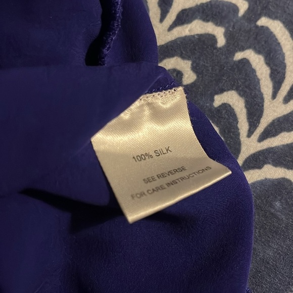 Vintage 💯 Silk Plum Purple Blouse - Picture 9 of 9